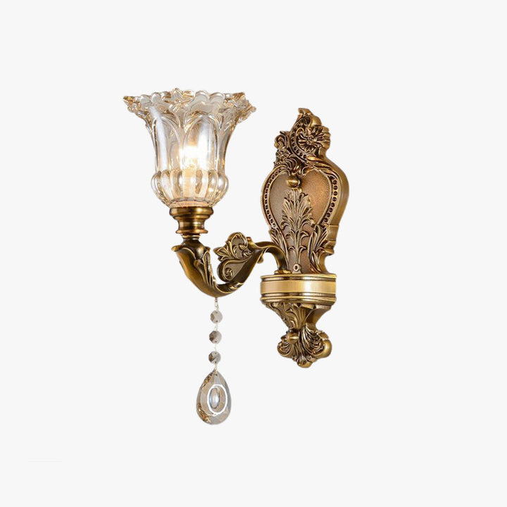 Goldene Wandleuchte | Vintage | Goldene Oberfläche | Verstellbar-Luzern Mode