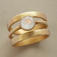 Goldener Ring | Mondstein Vintage Spirituell Einzigartig Langlebig Handgefertigt-6-Luzern Mode