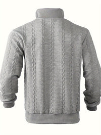 Herren Strickpullover mit Zopfmuster für kalte Tage-Luzern Mode