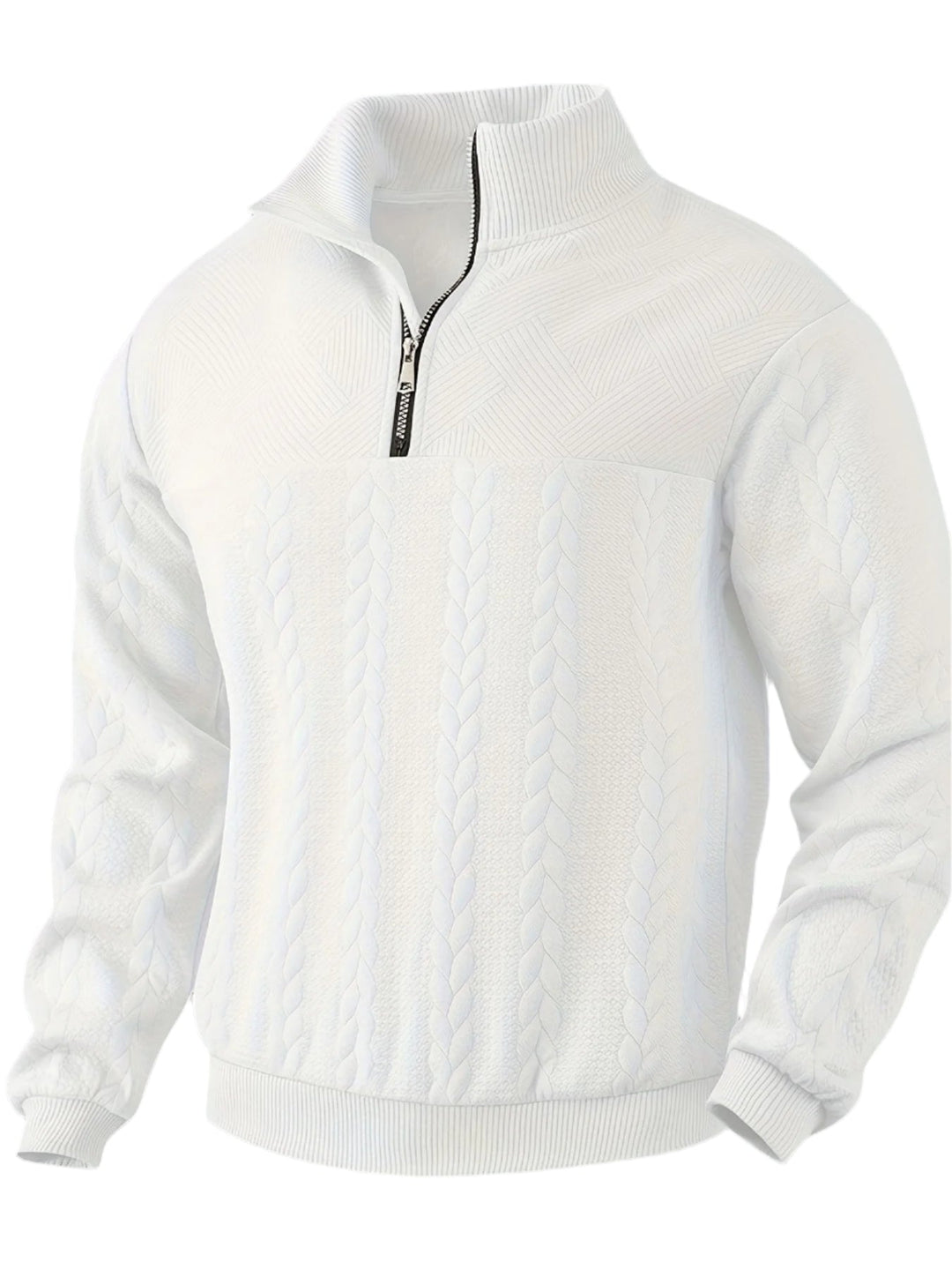 Herren Strickpullover mit Zopfmuster für kalte Tage-Luzern Mode
