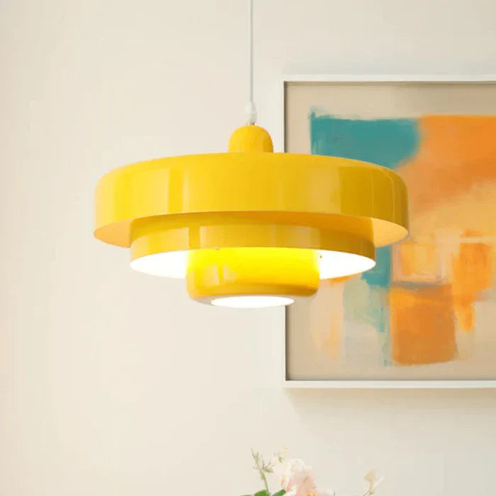 LED Hängeleuchte | Vintage | Stilvoll | Vielseitig | Atmosphärisch | Langlebig | Metall-Gelb (Ausverkauft!)-Kaltweiß-Luzern Mode