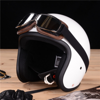 Motorradbrille | Leder Langlebig Stilvoll Vintage Schutz Stoßfest-Luzern Mode
