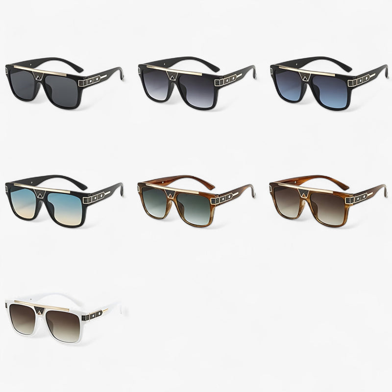Piloten-Sonnenbrille | Spiegelgläsern | Vintage | Unisex | UV-Schutz-Luzern Mode