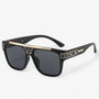 Piloten-Sonnenbrille | Spiegelgläsern | Vintage | Unisex | UV-Schutz-Schwarz Grau-Luzern Mode