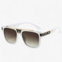 Piloten-Sonnenbrille | Spiegelgläsern | Vintage | Unisex | UV-Schutz-Weiß Braun-Luzern Mode
