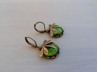 Ohrringe für Damen | Vintage | Schmetterling | Statement | Stilvoll | Geschenk-Grün-Luzern Mode