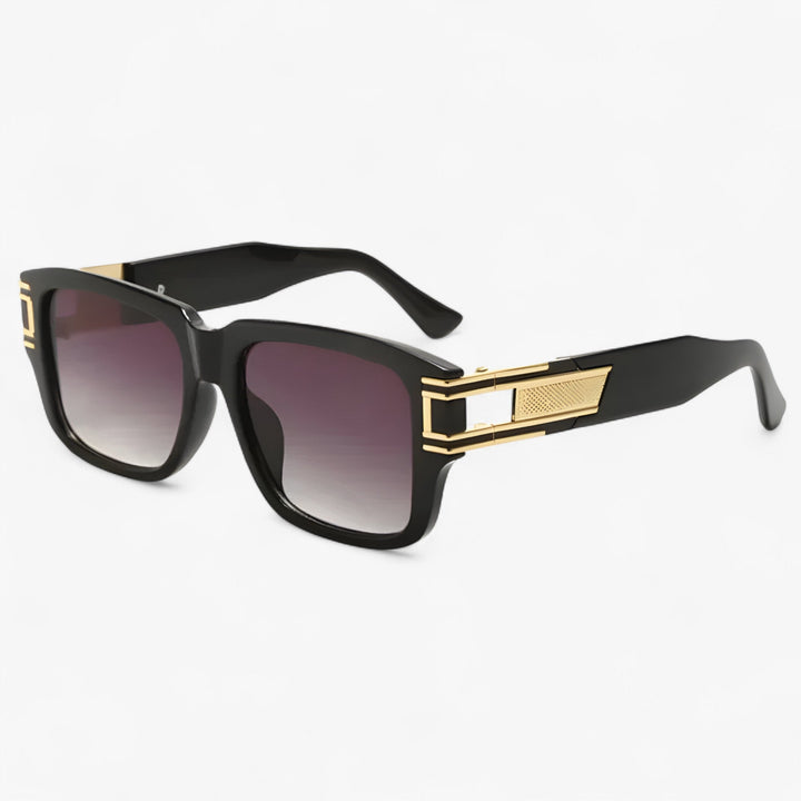 Sonnebrille | Eckig | Retro | Kunststoffrahmen | Unisex | UV400-Verblasstes Grau-Luzern Mode