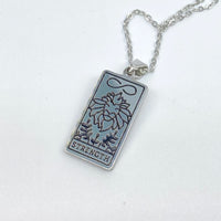 Halskette für Damen | Tarot-Karte | Glücksanhänger | Silber | Gold-Stärke-Silber-Luzern Mode