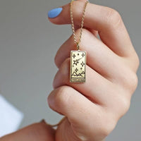 Halskette für Damen | Tarot-Karte | Glücksanhänger | Silber | Gold-Luzern Mode
