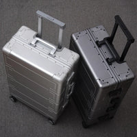 Hartschalenkoffer | Vollaluminium | 4 Rollen | TSA-Zahlenschloss-Luzern Mode