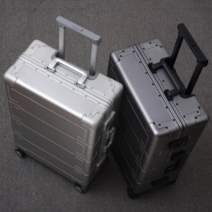 Hartschalenkoffer | Vollaluminium | 4 Rollen | TSA-Zahlenschloss-Luzern Mode