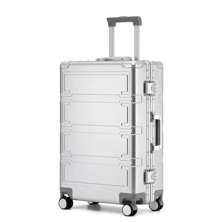 Hartschalenkoffer | Vollaluminium | 4 Rollen | TSA-Zahlenschloss-Luzern Mode