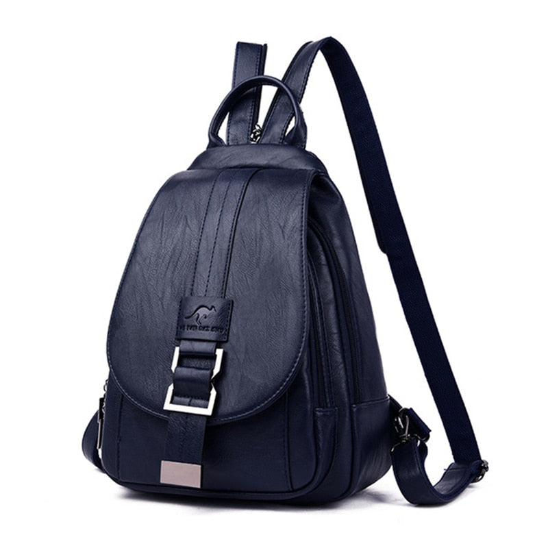 Premium wasserdichter Lederrucksack für Damen