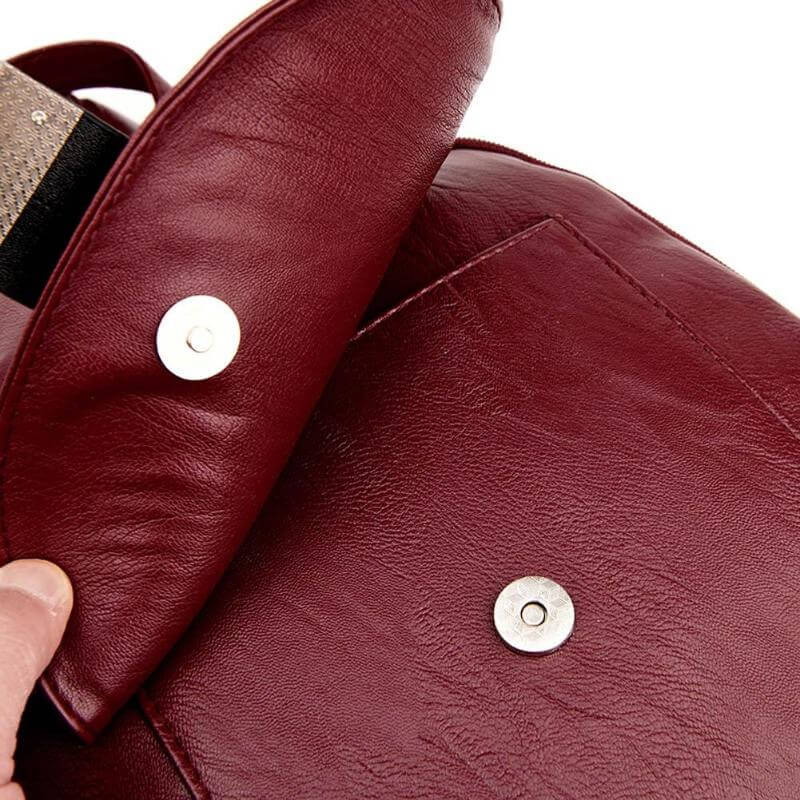 Premium wasserdichter Lederrucksack für Damen