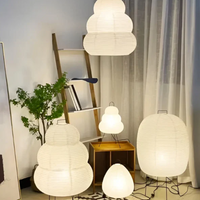Stehende LED-Lampe | Reispapier Stilvoll Vielseitig Langlebig Japanisch-Luzern Mode
