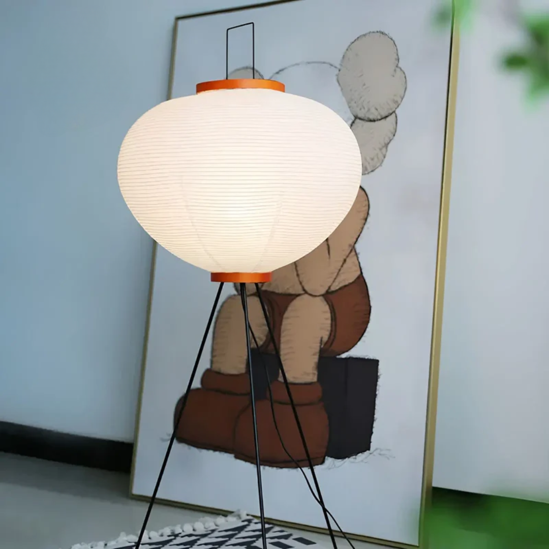 Stehende LED-Lampe | Reispapier Stilvoll Vielseitig Langlebig Japanisch-Luzern Mode