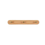 Wandgarderobe | Holz | Messinghaken | Natürlich | Minimalistisch-3 Haken (32 cm)-Buche-Luzern Mode