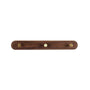 Wandgarderobe | Holz | Messinghaken | Natürlich | Minimalistisch-3 Haken (32 cm)-Schwarze Walnuss-Luzern Mode