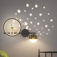 Kinderzimmer Wandleuchte | Stilvoll Rund LED Langlebig Sparsam Stimmungsvolles Licht-Luzern Mode