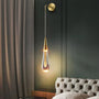 Tropfenförmige Wandlampe | Gold | Warm | Glas | Lichtnetzanschluss-Gold-Luzern Mode