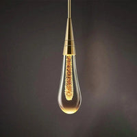 Tropfenförmige Wandlampe | Gold | Warm | Glas | Lichtnetzanschluss-Luzern Mode
