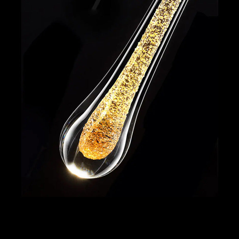Tropfenförmige Wandlampe | Gold | Warm | Glas | Lichtnetzanschluss-Luzern Mode