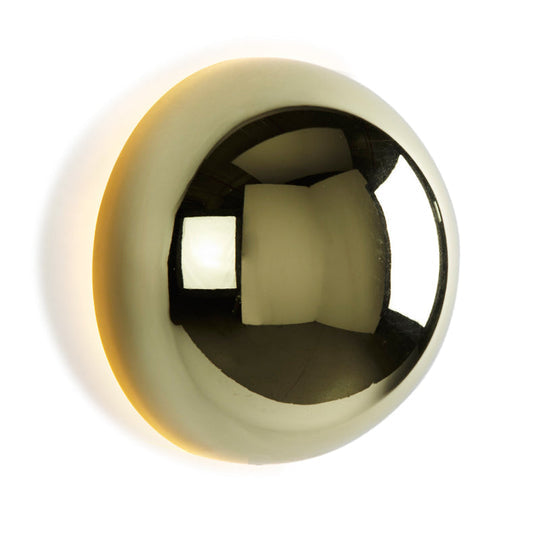 Runde Wandlampe | Retro-Look | Vintage | LED | Wedge-Fassung | Glas-Luzern Mode