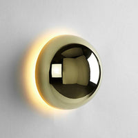 Runde Wandlampe | Retro-Look | Vintage | LED | Wedge-Fassung | Glas-Luzern Mode