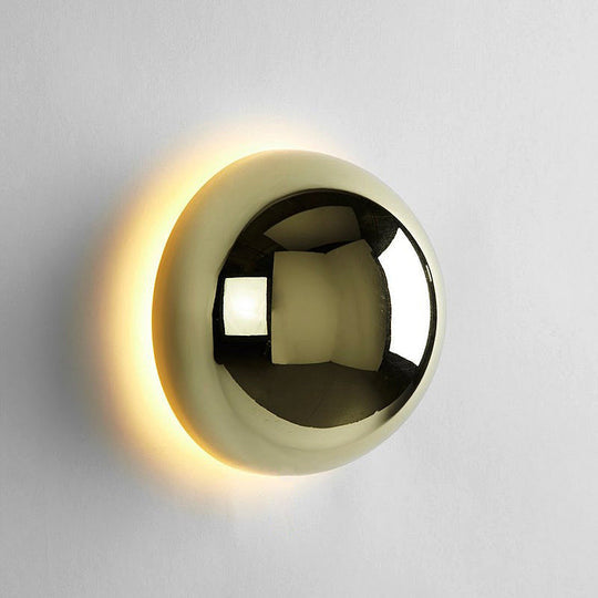 Runde Wandlampe | Retro-Look | Vintage | LED | Wedge-Fassung | Glas-Luzern Mode