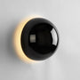 Runde Wandlampe | Retro-Look | Vintage | LED | Wedge-Fassung | Glas-Schwarz-Luzern Mode