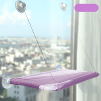 Katzenhängematte | Wandmontiert Komfortabel Langlebig Saugnapf Atmungsaktiv-Lila 35-55cm-Luzern Mode