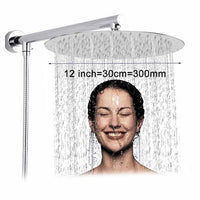 Regendusche | Wassersparend | Wandmontiert | Modern | Chrom | Langlebig-Luzern Mode