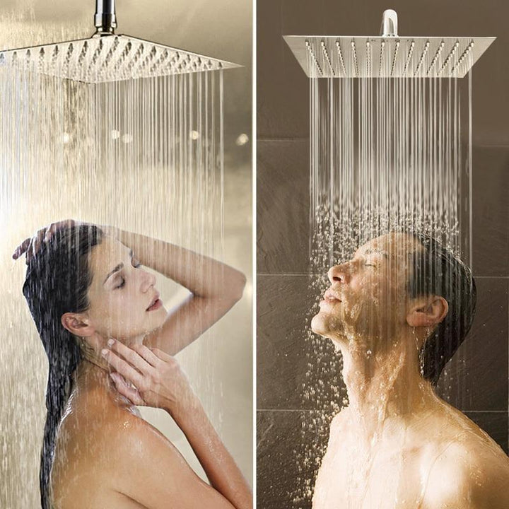 Regendusche | Wassersparend | Wandmontiert | Modern | Chrom | Langlebig-Luzern Mode