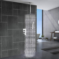 Regendusche | Wassersparend | Wandmontiert | Modern | Chrom | Langlebig-Luzern Mode