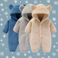 Baby-Overall | Weich | Niedlich | Knöpfe | Ohren | Kapuze | Warm-Luzern Mode