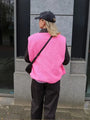 Damen Bodywarmer | V-Ausschnitt | Weich | Mischwolle | Knopfschluss-Rosa-Luzern Mode