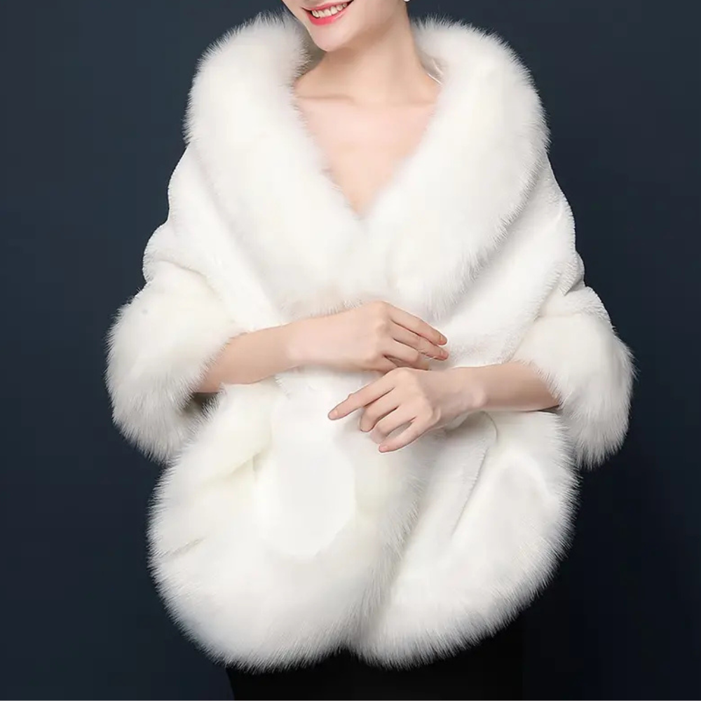 Luxuriöser Kunstpelz Schal für Damen - Eleganter Winterstyle-Luzern Mode