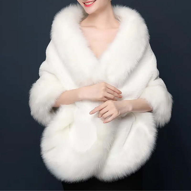 Luxuriöser Kunstpelz Schal für Damen - Eleganter Winterstyle-Luzern Mode