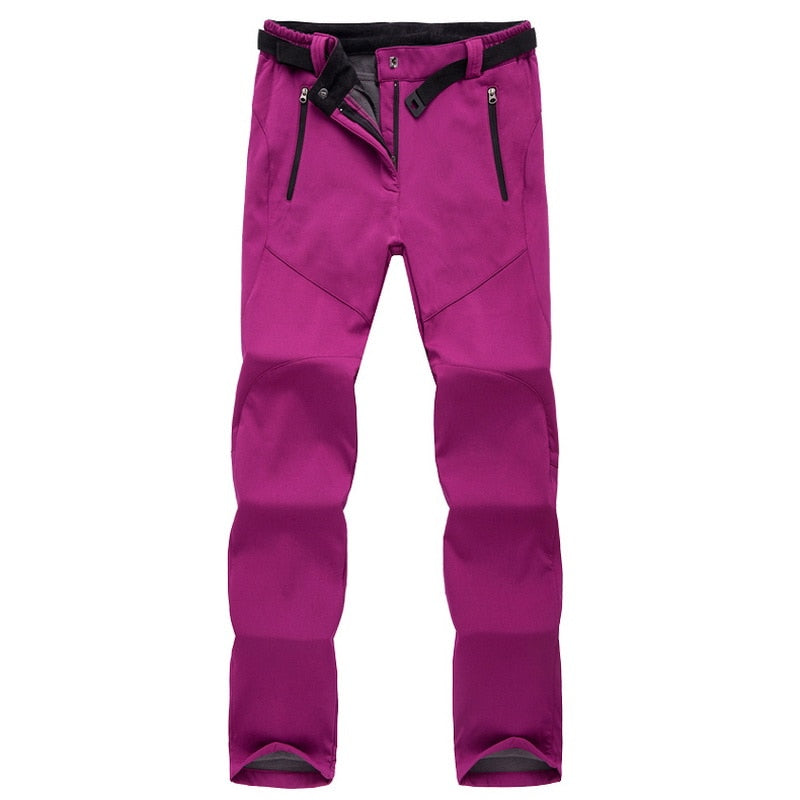 Herren Outdoor Wanderhose wasserdicht atmungsaktiv robust-Lila-Rot-S-Luzern Mode