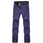 Herren Outdoor Wanderhose wasserdicht atmungsaktiv robust-Lila-S-Luzern Mode