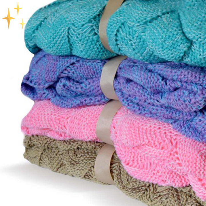 Meerjungfrauenschwanz Decke | Gestrickt Warm Bequem Weich Vielseitig-Luzern Mode
