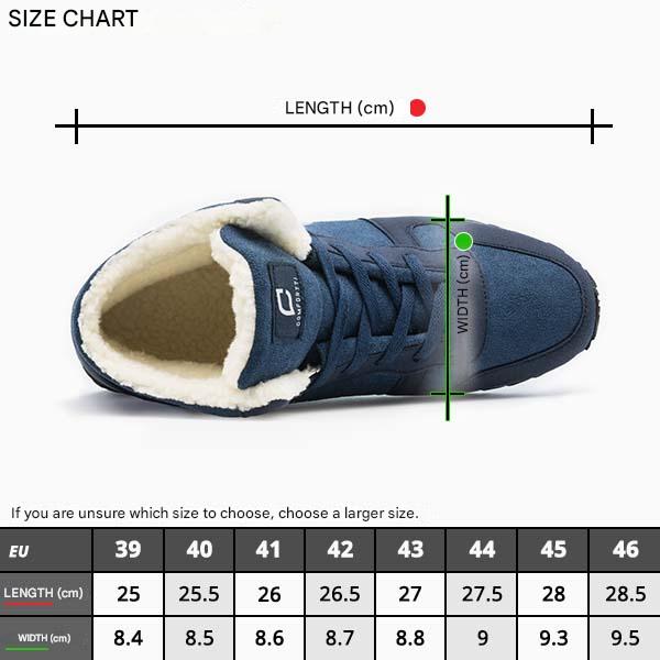 Herren Schneestiefel | Warm | Gefüttert | Robust | Rutschfest | Wasserdicht-Luzern Mode