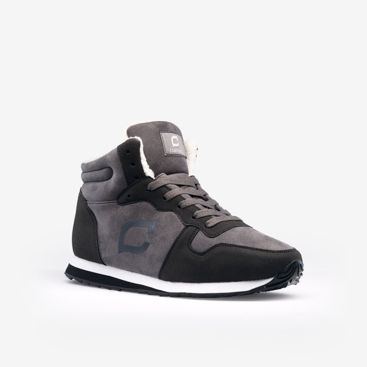 Herren Schneestiefel | Warm | Gefüttert | Robust | Rutschfest | Wasserdicht-Grau-39-Luzern Mode