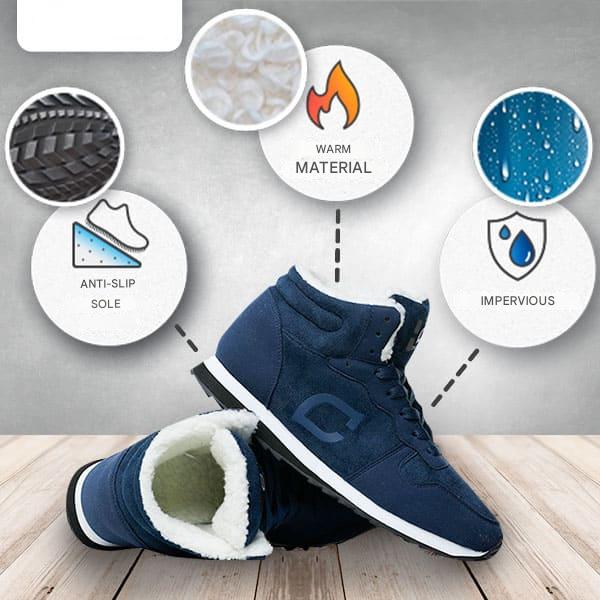 Herren Winterschuhe | Gefüttert | Warm | Rutschfest | Wasserabweisend-Luzern Mode