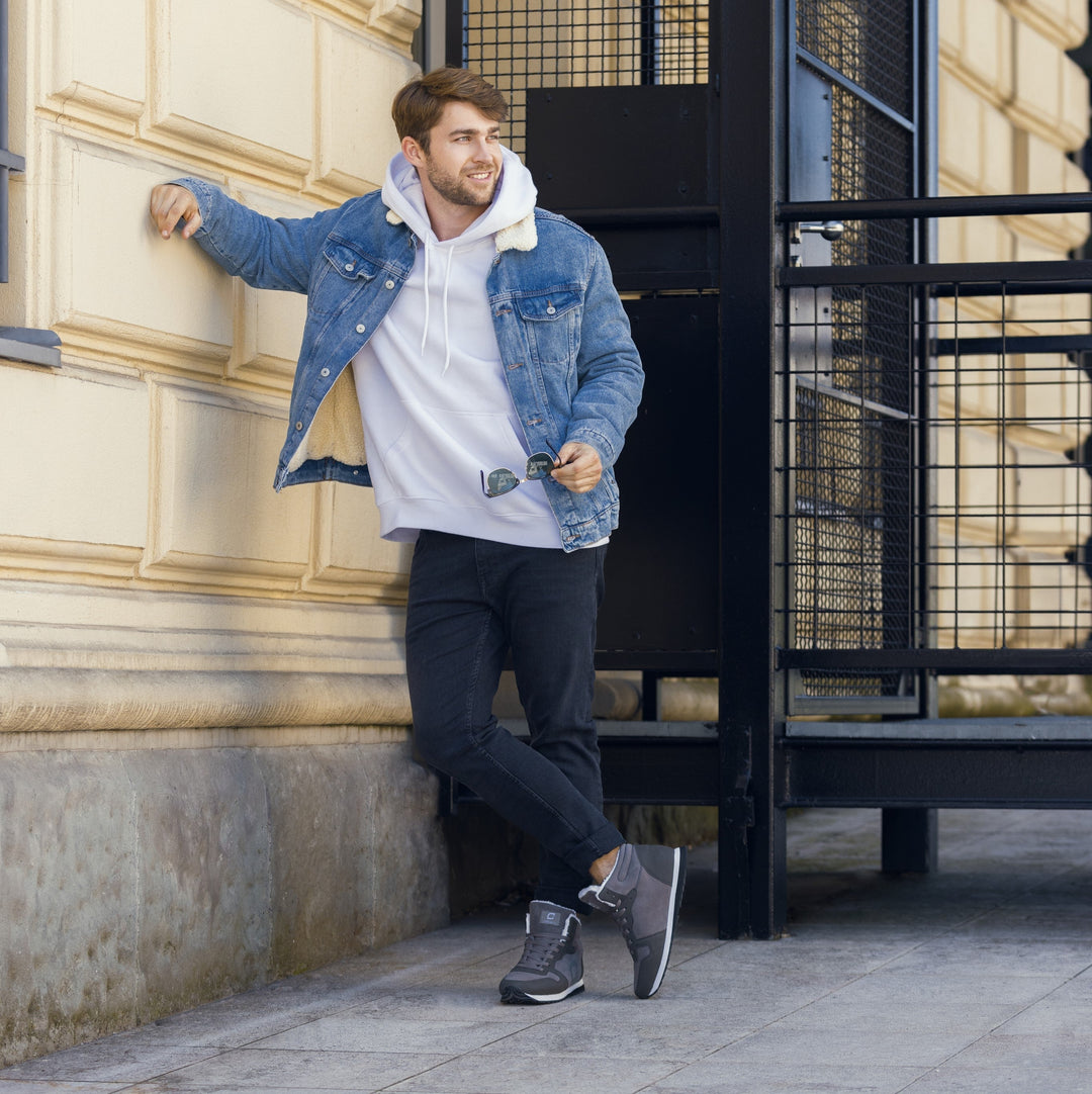 Herren Winterschuhe | Gefüttert | Warm | Rutschfest | Wasserabweisend-Luzern Mode