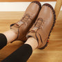 Damen Winterschuhe | Halbhöhe | Veganes Leder | Wasserdicht | Rutschfest-Braun-35-Luzern Mode