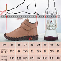 Damen Winterschuhe | Halbhöhe | Veganes Leder | Wasserdicht | Rutschfest-Luzern Mode