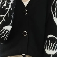 Herren Strickjacke mit Muster und Knopfleiste für Herbst-Luzern Mode