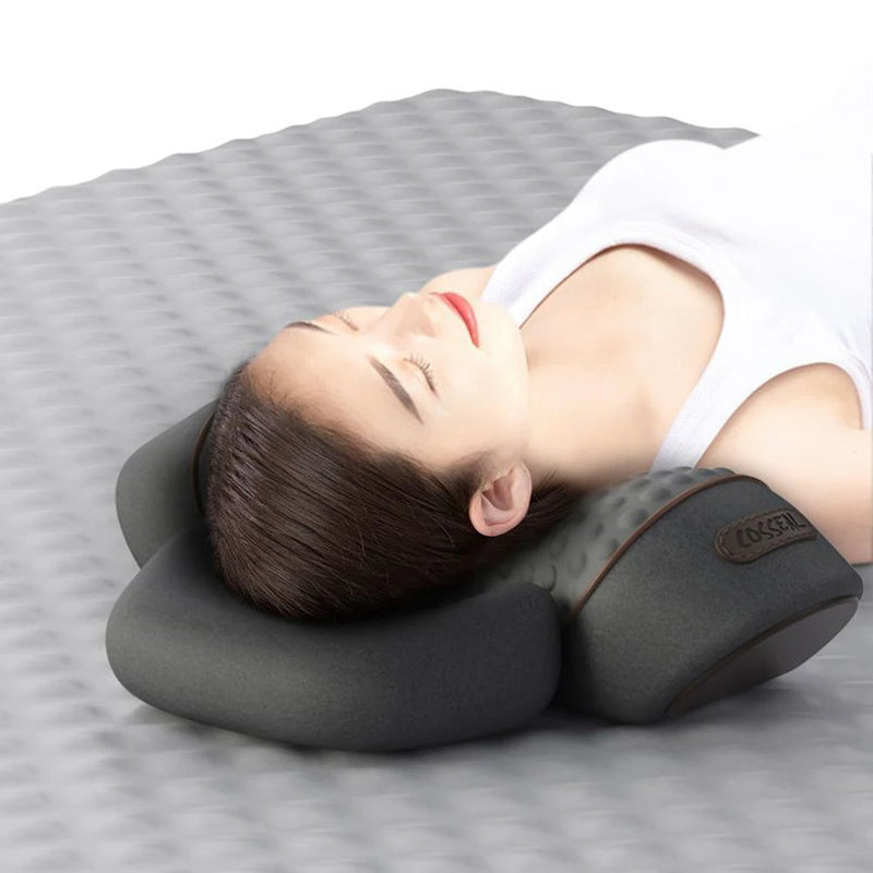 Nackenkissen | Wärme Massage Vielseitig Ergonomisch Komfortabel USB-Schwarz-Luzern Mode