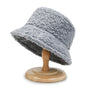 Herren Damen Winter Fischerhut aus Teddyfell Warm-Grau-Luzern Mode
